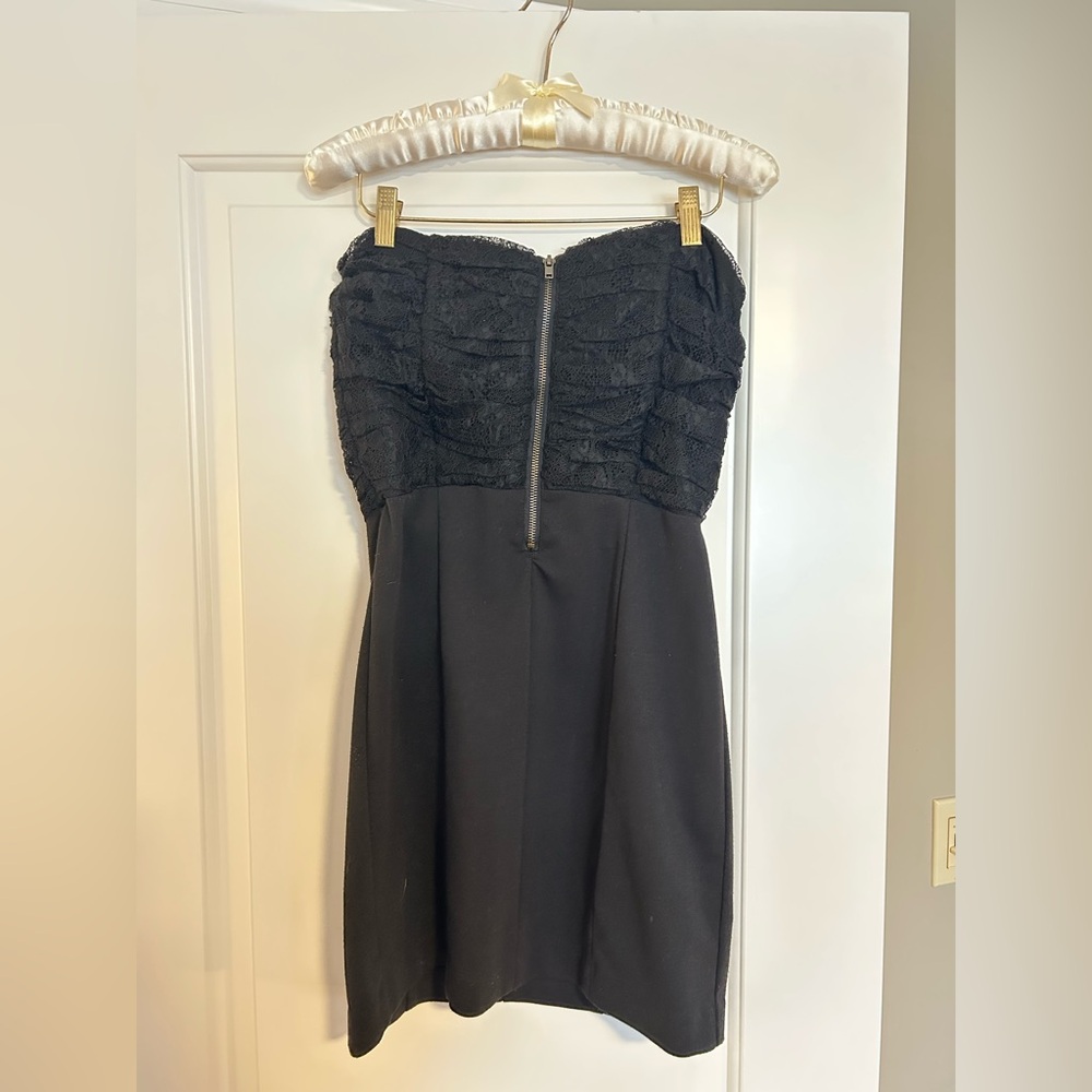 Jack by BB Dakota Black Strapless Dress